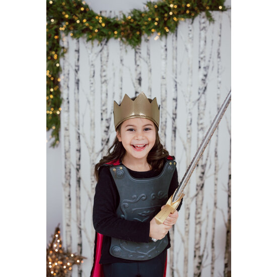 Great Pretenders Great Pretenders - Legendärer Rittermantel, Brustpanzer und Krone - Größe 4-6