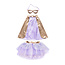 Great Pretenders Great Pretenders - Super-duper Tutu, Cape & Mascarade - Metallic Roségoud/Purple - taille 4-6