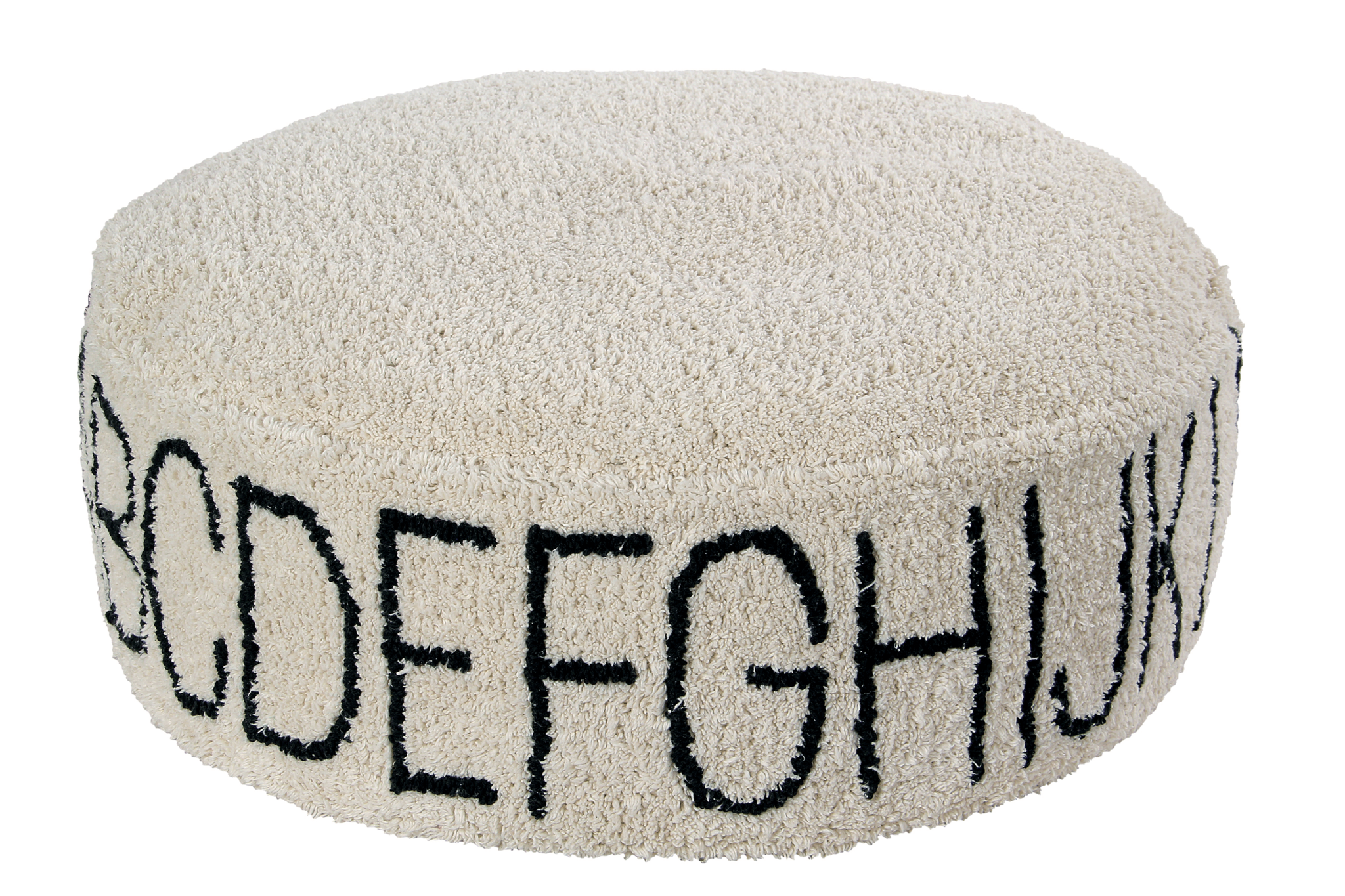 LittleThingz Lorena Canals - Poef ABC Natuur - Zwart aanbieding