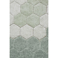 Lorena Canals Lorena Canals - Waschbarer Teppich Rund Honeycomb Blau