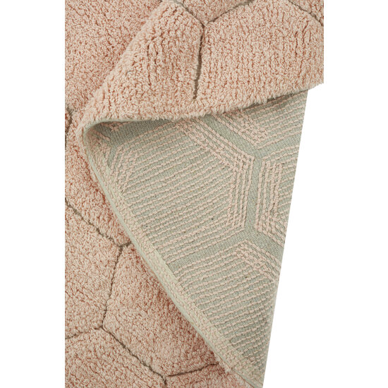 Lorena Canals Lorena Canals - Washable rug Round Honeycomb Rose