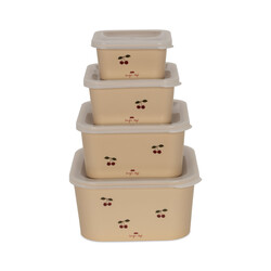 Konges Slojd Food container set of 4  Cherry