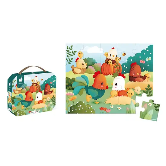 Janod Janod Puzzle Bienvenue dans la cour 20 pièces