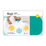 Quut Quut Grippy Rutschfeste Badematten JellyFish Grün/Gelb