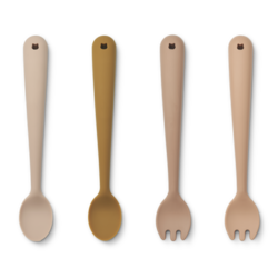 Liewood Shea feeding set 4-pack - Rose Multi Mix