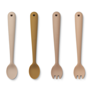 Liewood Shea feeding set 4-pack - Rose Multi Mix
