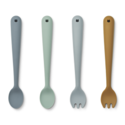Liewood Shea feeding set 4-pack Blue Multi Mix