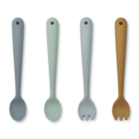 Liewood Liewood Shea Fütterungsset 4er-Pack Blue Multi Mixx