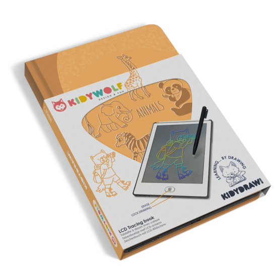 Kidywolf Kidywolf | Kidydraw – Mini-Zeichentafel Tiere