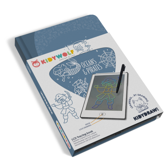 Kidywolf Kidywolf | Kidydraw - Mini drawing Tablet Ocean and Pirates