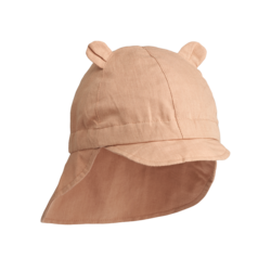 Chapeau de soleil en lin avec oreilles Pale Tuscany