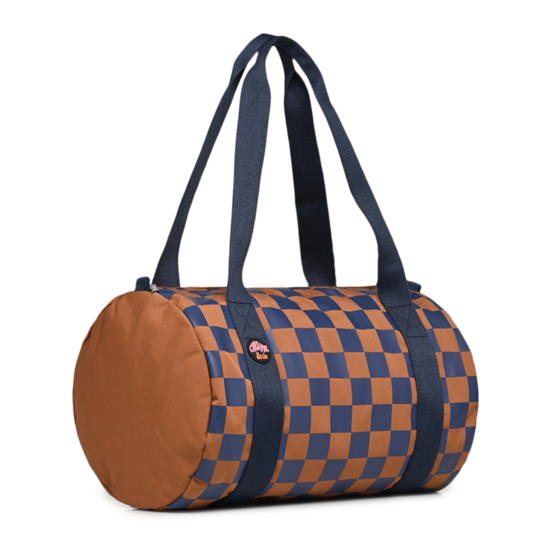 Caramel et Cie Caramel et Cie Travel bag Square Ocre/Marine