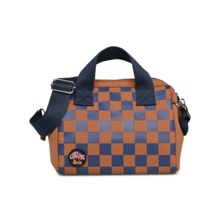 Caramel et Cie Lunch bag Square Ocre/Marine