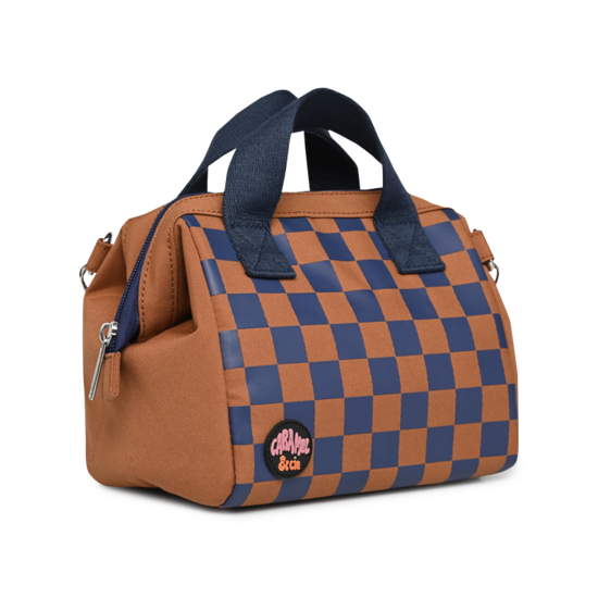 Caramel et Cie Caramel et Cie Lunch-Tasche Square Ocre/Marine