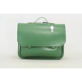 Own Stuff Own Stuff Leather Bookbag with 2 Magnetic Locks laké Emeraldgreen