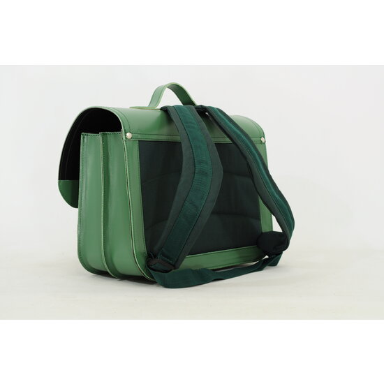 Own Stuff Own Stuff Leather Bookbag with 2 Magnetic Locks laké Emeraldgreen