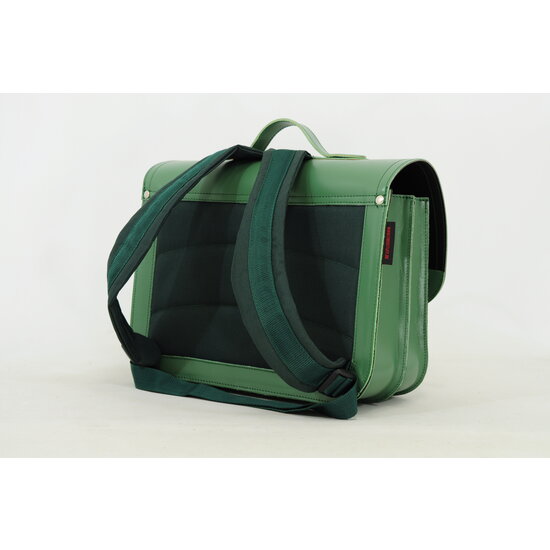 Own Stuff Own Stuff Leather Bookbag with 2 Magnetic Locks laké Emeraldgreen