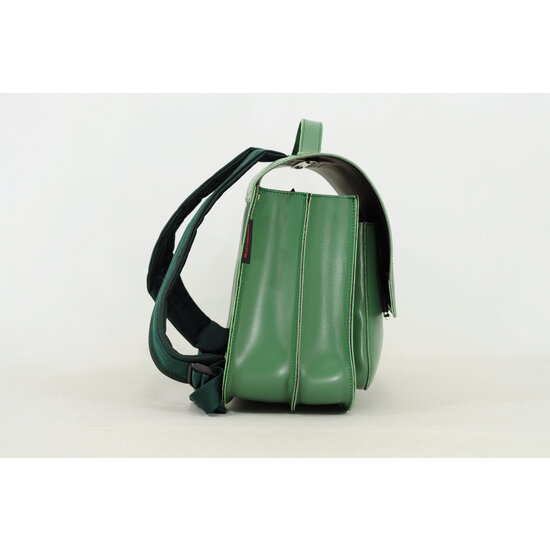 Own Stuff Own Stuff Leather Bookbag with 2 Magnetic Locks laké Emeraldgreen
