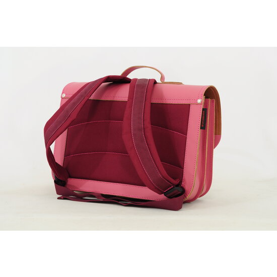 Own Stuff Own Stuff Sac à dos en cuir avec 2 fermetures magnétiques Papillon argenté, rose antique