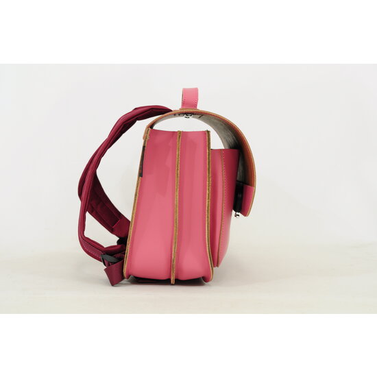 Own Stuff Own Stuff Leder-Buchtasche mit 2 Magnetverschlüssen Silberner Schmetterling, antikrosa