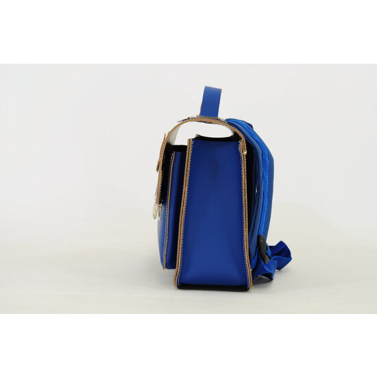 Own Stuff Own Stuff leather toddler school bag  Flowers White Cobalt