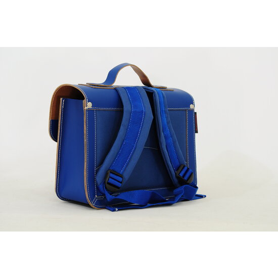 Own Stuff Own Stuff leather toddler school bag  Flowers White Cobalt