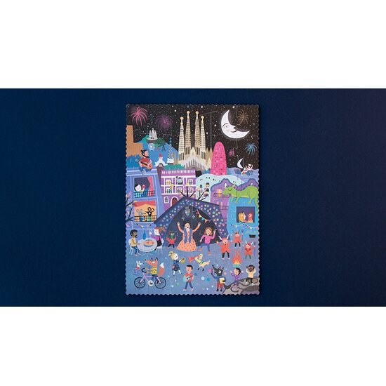 Londji Londji Reversible Puzzle Night and Day in Barcelona 36 pieces