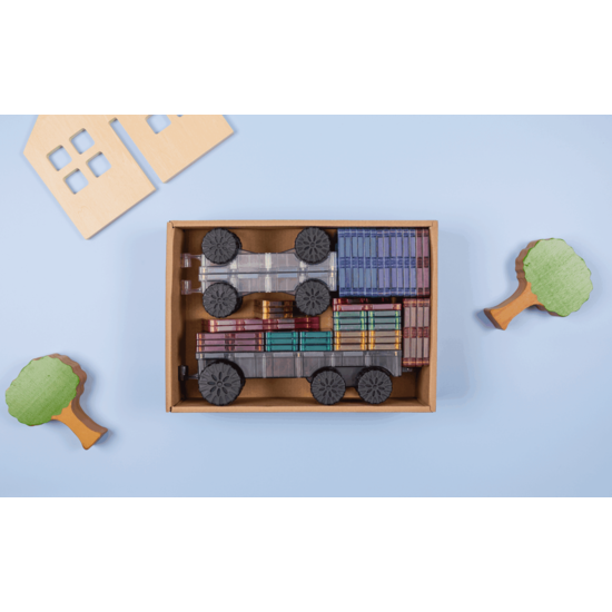 Connetix Tiles Connetix Pastel Transport Pack 50 pc