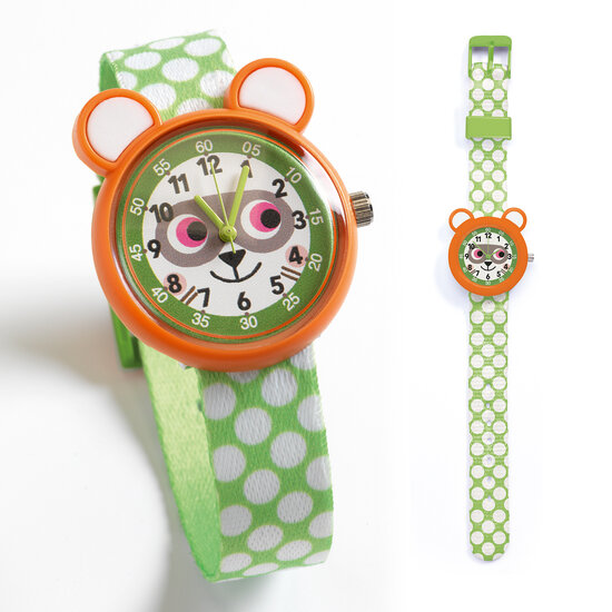 Djeco Djeco Kinderuhr Raccoon