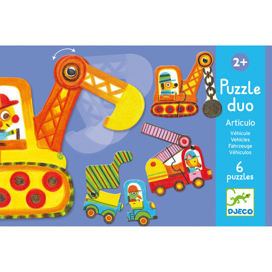 Djeco Djeco Puzzle Duo Articulo Fahrzeuge