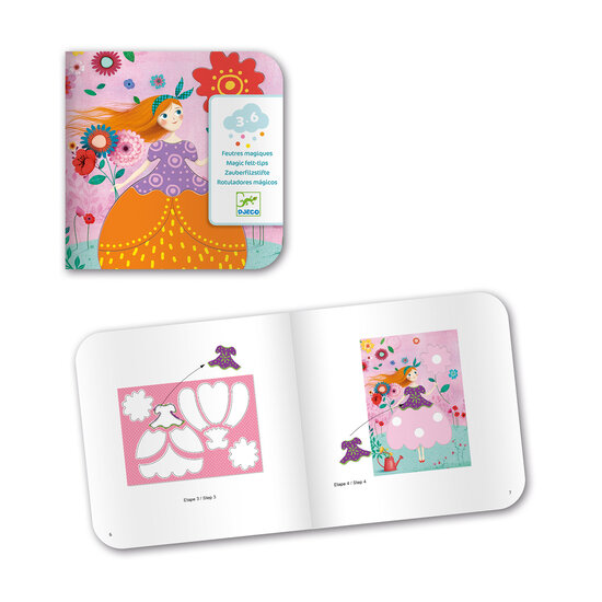 Djeco Djeco Magical Colouring Marie's Pretty Dresses