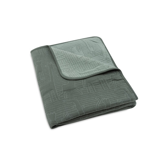 Jollein Jollein Blanket Bedstead 100x150cm Jungle Jambo Ash Green/Laurel