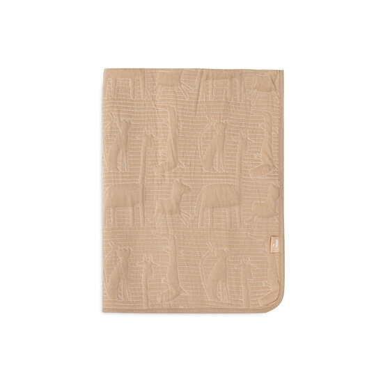 Jollein Jollein Blanket Bedstead 100x150cm Jungle Jambo Biscuit/Oatmeal