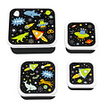 A Little Lovely Company A Little Lovely Company | Lunch & Snack Box Set Galaxy