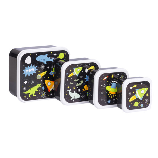 A Little Lovely Company A Little Lovely Company | Lunch & Snack Box Set Galaxy