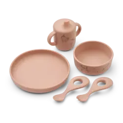 Liewood Ryle Printed Tableware Set Unicorn Pale Tuscany