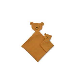Liewood  Ayla Bear Cuddle Cloth Set Golden Caramel