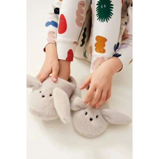 Liewood Liewood Aviaja Rabbit Slippers Mist