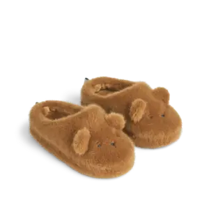 Liewood Aviaja Bear Slippers Golden Caramel
