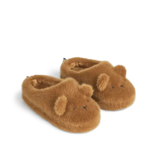 Liewood Liewood Aviaja Bear Slippers Golden Caramel