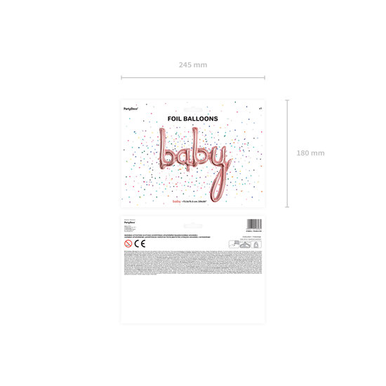 Party Deco Party Deco Folieballon Baby