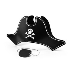Party Deco Pirate hat and eye patch