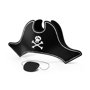 Party Deco Pirate hat and eye patch