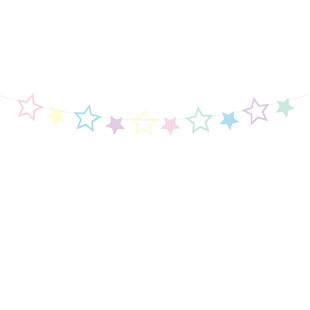 Party Deco Garland Unicorn/Stars