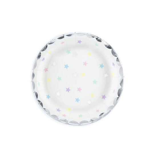 Party Deco Party Deco Plates Unicorn/Stars