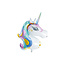 Party Deco Party Deco Foil Balloon - Licorne