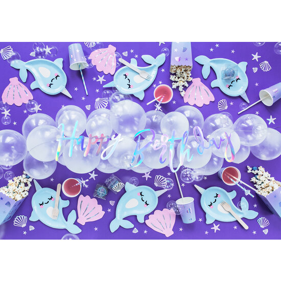 Party Deco Panneaux en papier Party Deco - Baleine