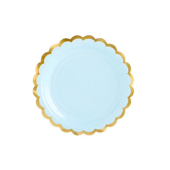 Party Deco Assiettes Party Deco - Bleu clair