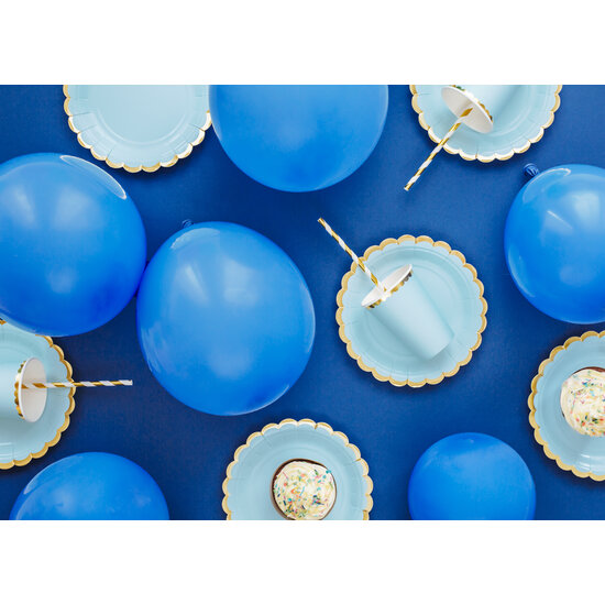 Party Deco Party Deco Plates - Light blue
