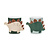 Party Deco Party Deco Cup sleeves - Dinosaure